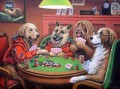 Perros Jugando al Poker 3 mascotas de humor chistoso